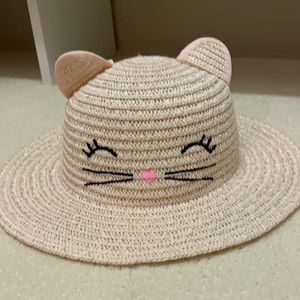 H and M sun hat with cute cat detail.
